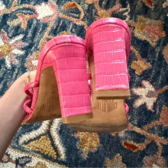 Charlotte Stone Zuma Open-Toe Low Heel Sandal in Fandango Pink 10 - Picture 5 of 6